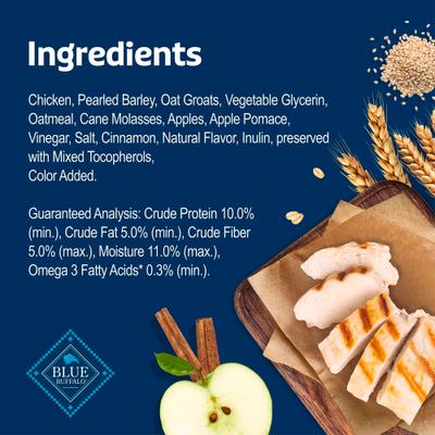 Show full view: Blue Buffalo Soft & Chewy Health Bars Chicken & Apples Dog Treats, 9-oz bag slide 7 of 10
