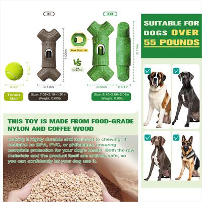 Show full view: KADTC Durable Bully Stick Holder Dog Toy, Green, X-Large slide 5 of 10