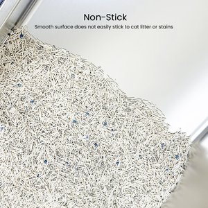 Ptlom Paw Print High Sided Cat Litter Box, X-Large