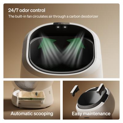 Show full view: Petlibro Luma Automatic Litter Box with Camera, 33-lb slide 6 of 9