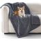 Show in main carousel: Invenho Checkerboard Print Dog & Cat Blanket, Grey, X-Large slide 2 of 9