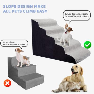 Show full view: MALOROY 5-Step Foam Dog Steps, Grey, 24-in slide 4 of 9