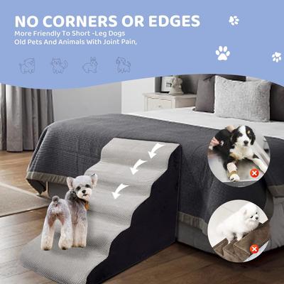 Show full view: MALOROY 5-Step Foam Dog Steps, Grey, 24-in slide 5 of 9