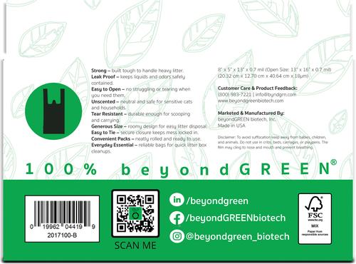 Show full view: beyondGREEN Cat Litter Waste Bags, Black, 100 count slide 3 of 4