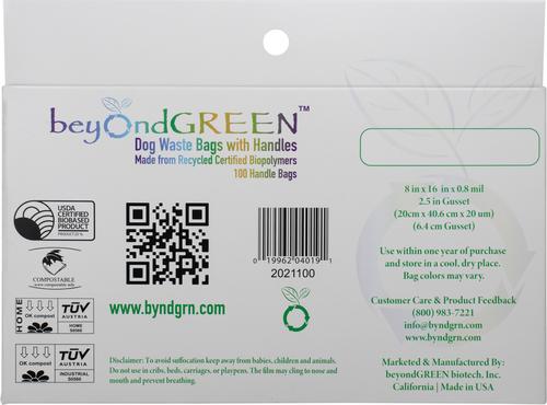 Show full view: beyondGREEN Handled Dog Waste Bags, 100 count slide 3 of 6