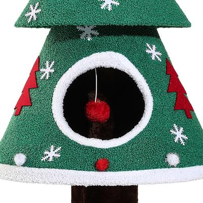 Show full view: Wooflex 40-in Christmas Cat Tree with Condo slide 7 of 10