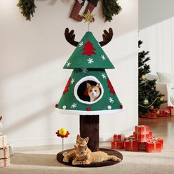 Wooflex 40-in Christmas Cat Tree with Condo
