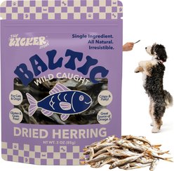THE LICKER STORE Gluten & Grain-Free Omega-3 Single Ingredient Crunchy Dried Baltic Herring Dog & Cat Treats, 3-oz bag slide 1 of 4