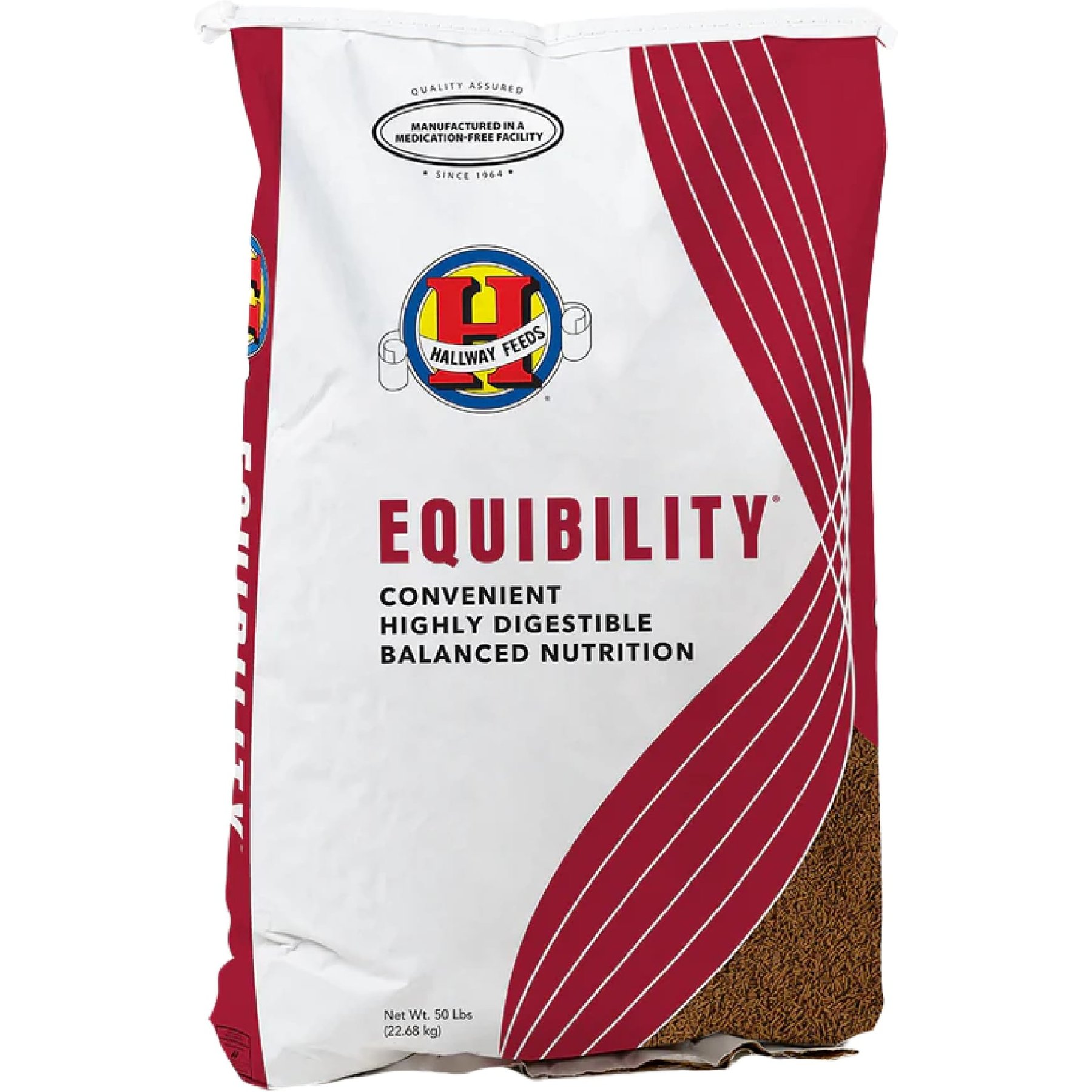 Hallway Feeds Equibility Horse Food, 50-lb bag