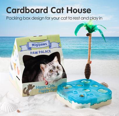 Show full view: Migipaws Paw Palace Motion Cat Toy with Catnip, Blue slide 6 of 10