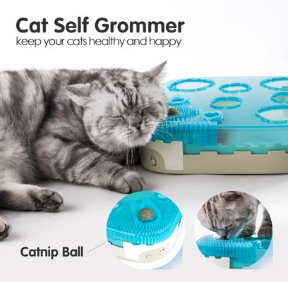 Show full view: Migipaws Paw Palace Motion Cat Toy with Catnip, Blue slide 5 of 10