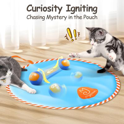 Show full view: Migipaws Pounch Ball Motion Cat Toy, Blue slide 2 of 8