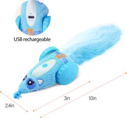Migipaws Mouse Car Motion Cat Toy, Blue slide 2 of 6