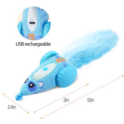 Show full view: Migipaws Mouse Car Motion Cat Toy, Blue slide 6 of 8