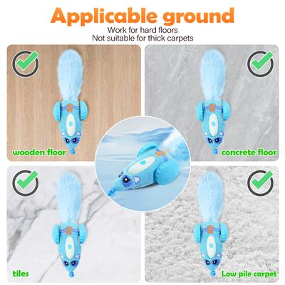 Show full view: Migipaws Mouse Car Motion Cat Toy, Blue slide 5 of 8