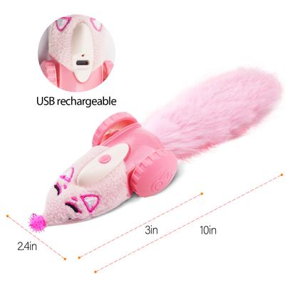 Show full view: Migipaws Mouse Car Motion Cat Toy, Pink slide 6 of 8