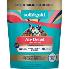 Solid Gold Complete & Balanced Beef Recipe Air Dried Dog Food Topper, 1-lb pouch