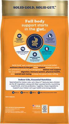 Show full view: Solid Gold Real Chicken, Lentil & Apple Recipe Grain-Free Indoor Dry Cat Food, 24-lb bundle  slide 4 of 8