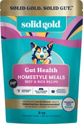 Solid Gold Homestyle Meal Gut Health Beef Dog Food Topper, 9-oz pouch