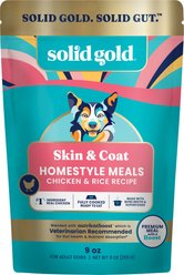 Solid Gold Homestyle Meal Skin & Coat Health Chicken Dog Food Topper, 9-oz pouch