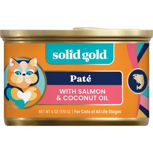 Solid Gold Tropical Blendz with Salmon & Coconut Oil Pate Grain-Free Canned Cat Food, 6-oz, case of 8