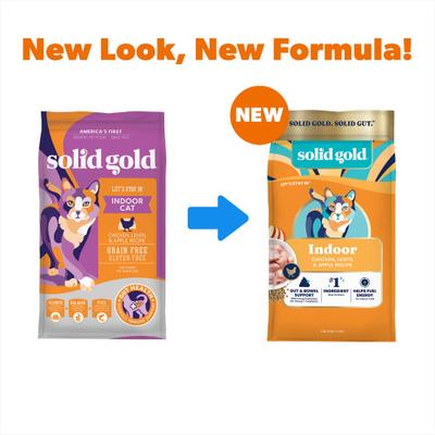 Show full view: Solid Gold Real Chicken, Lentil & Apple Recipe Grain-Free Indoor Dry Cat Food, 12-lb bag slide 3 of 12