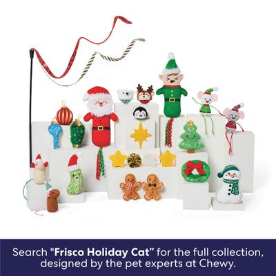 Show full view: Frisco Holiday Snowman Plush Cat Toy with Catnip & Silvervine slide 5 of 8