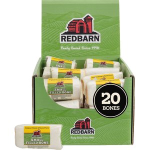 Redbarn Small Cheese n' Bacon Filled Bones Dog Treats, case of 20