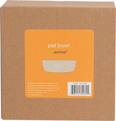 Pearhead Meow Ceramic Cat Bowl, Taupe, Small slide 2 of 8