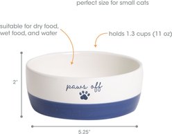 Pearhead Paws Off Cat Bowl, Navy, Small slide 2 of 8