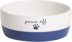 Pearhead Paws Off Cat Bowl, Navy, Small