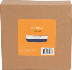 Pearhead Bone Appetit Dog Bowl, Navy, Medium slide 2 of 8