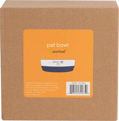 Show full view: Pearhead Paws Off Cat Bowl, Navy, Small slide 9 of 9