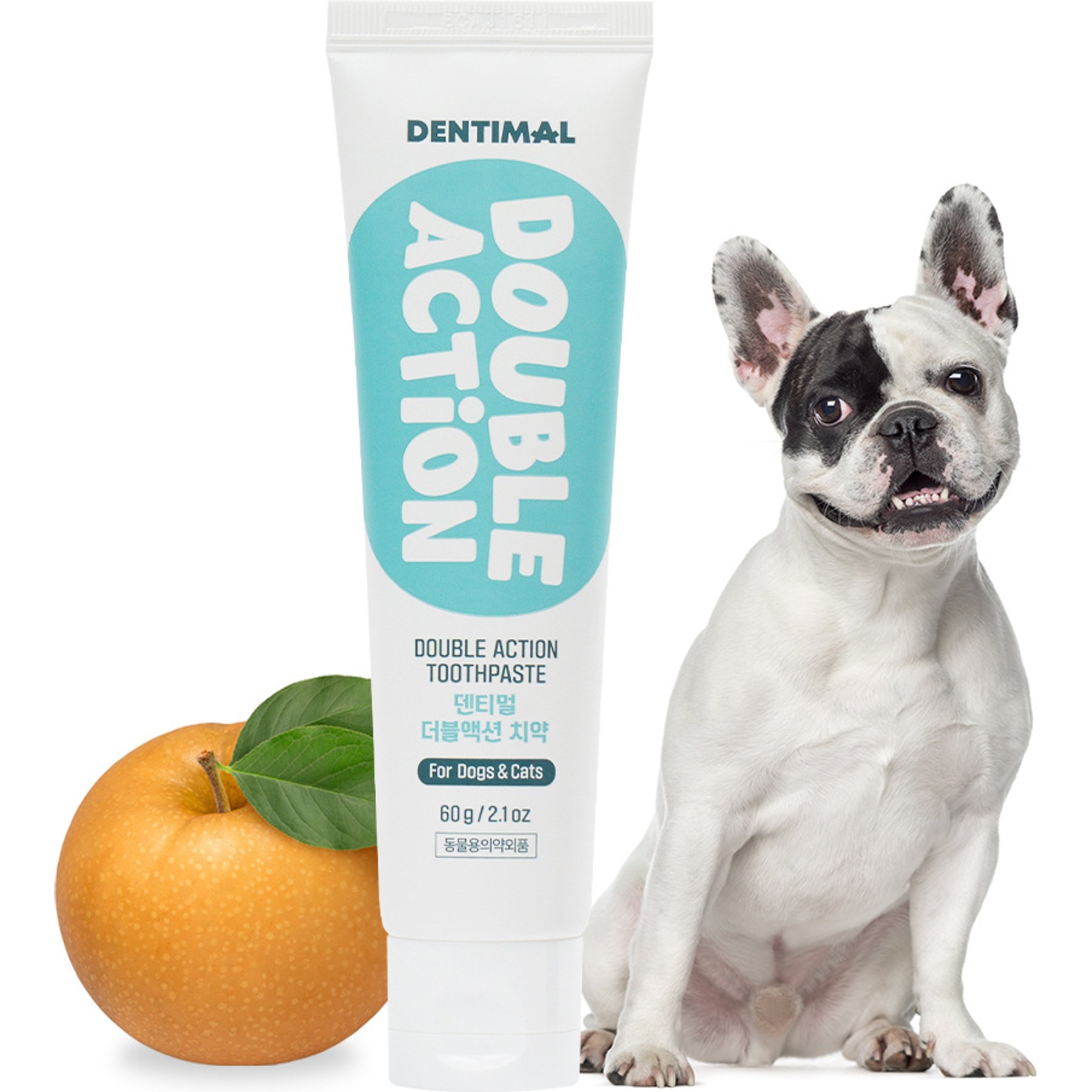 DENTIMAL Double Action Dog Toothpaste, 2-fl oz tube