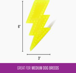 Gnawsome Squeaker Lightning Bolt Dog Chew Toy, Neon Green slide 2 of 4