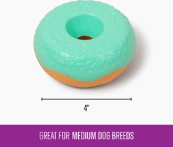 Gnawsome Squeaker Donut Dog Chew Toy, Teal slide 2 of 4