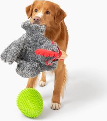 Gnawsome Hide N Squeak Chicken & Mega Spiky Egg Speckled Plush Dog Toy slide 2 of 5