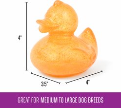 Gnawsome Squeaker Duck Dog Chew Toy, Yellow slide 2 of 4