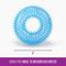 Show in main carousel: Gnawsome Spiky Ring Dog Chew Toy, Blue, Medium slide 3 of 4