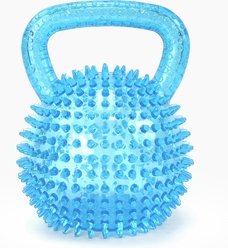 Gnawsome Spiky Kettlebell Dog Chew Toy, Blue, Mega