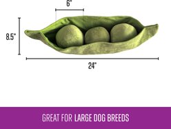 Gnawsome Mega Pea Pod Plush Dog Toy slide 2 of 4