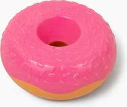 Gnawsome Squeaker Donut Dog Chew Toy, Pink