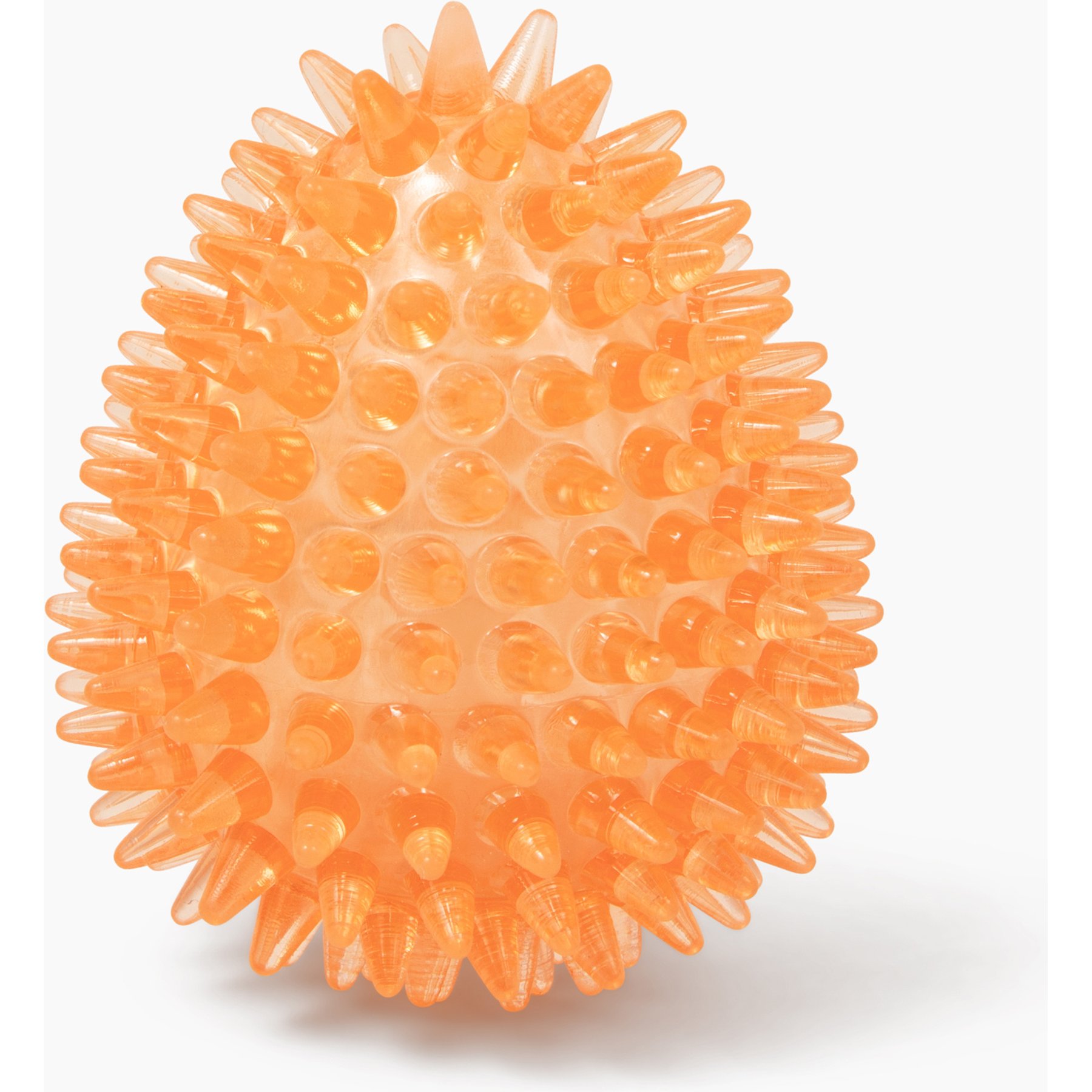 Gnawsome Spiky Egg Dog Chew Toy, Orange, Medium