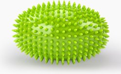 Gnawsome Spiky Football Dog Chew Toy, Green