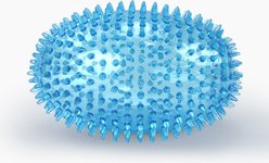 Gnawsome Spiky Football Dog Chew Toy, Blue