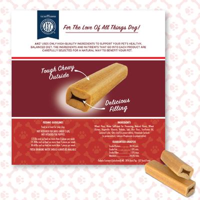 Show full view: American Kennel Club Treats AKC 10 Piece Dentacare Filled Bone Dental Dog Chew Treats, 15.8-oz bag slide 8 of 8