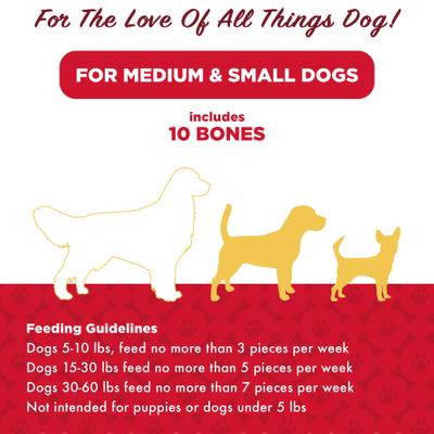 Show full view: American Kennel Club Treats AKC 10 Piece Dentacare Filled Bone Dental Dog Chew Treats, 15.8-oz bag slide 6 of 8