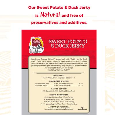 Show full view: Country Kitchen CK Duck & Sweet Potato Wrap Jerky Dog Treats, 16-oz bag slide 7 of 9