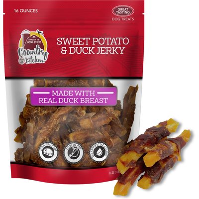 Country Kitchen Country Kitchen CK Duck & Sweet Potato Wrap Jerky Dog Treats, 16-oz bag