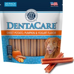 American Kennel Club Treats AKC Dentacare Sweet Pot Pumpkin Stick Dental Dog Chew Treats, 18.3-oz bag
